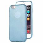 For iPhone 6 TPU Glitter All-inclusive Protective Case(Blue) - 1