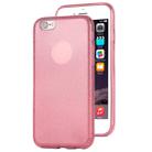 For iPhone 6 TPU Glitter All-inclusive Protective Case(Pink) - 1