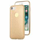 For iPhone 7 TPU Glitter All-inclusive Protective Case(Gold) - 1