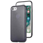 For iPhone 7 TPU Glitter All-inclusive Protective Case(Black) - 1