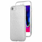 For iPhone 8 TPU Glitter All-inclusive Protective Case(Silver) - 1