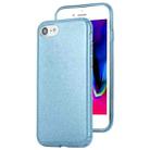 For iPhone 8 TPU Glitter All-inclusive Protective Case(Blue) - 1