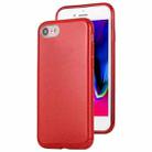 For iPhone 8 TPU Glitter All-inclusive Protective Case(Red) - 1
