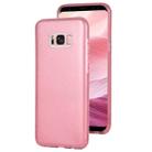 For Galaxy S8+ TPU Glitter All-inclusive Protective Case(Pink) - 1