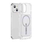 Baseus TPU Magnetic Shockproof Phone Protective Case with Holder For iPhone 13(Transparent) - 1