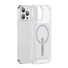 Baseus TPU Magnetic Shockproof Phone Protective Case with Holder For iPhone 13 Pro(Transparent) - 1