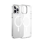 Baseus Crystal Transparent Magnetic Phone Case with Tempered Glass Film For iPhone 13 Pro(Transparent) - 1