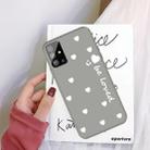 For Galaxy S20+ Smiling Love Heart Pattern Frosted TPU Protective Case(Grey) - 1