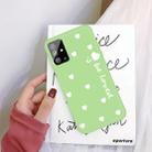 For Galaxy S20+ Smiling Love Heart Pattern Frosted TPU Protective Case(Green) - 1