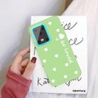For Galaxy S20 Ultra Smiling Love Heart Pattern Frosted TPU Protective Case(Green) - 1