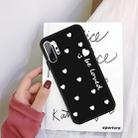 For Galaxy Note10+ Smiling Love Heart Pattern Frosted TPU Protective Case(Black) - 1