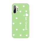For Galaxy Note10+ Smiling Love Heart Pattern Frosted TPU Protective Case(Green) - 2