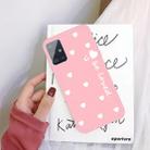 For Galaxy A71 Smiling Love Heart Pattern Frosted TPU Protective Case(Pink) - 1
