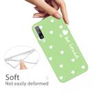 For Galaxy A70 Smiling Love Heart Pattern Frosted TPU Protective Case(Green) - 4