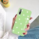 For Galaxy A70 Smiling Love Heart Pattern Frosted TPU Protective Case(Green) - 5