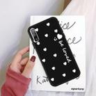 For Galaxy A50 Smiling Love Heart Pattern Frosted TPU Protective Case(Black) - 1