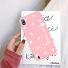 For Galaxy A10 Smiling Love Heart Pattern Frosted TPU Protective Case(Pink) - 1