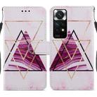 For Xiaomi Redmi Note 11 Global Painted Pattern Horizontal Flip Leather Phone Case(Marble) - 1