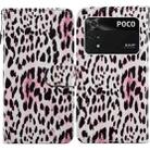 For Xiaomi Poco M4 Pro Painted Pattern Horizontal Flip Leather Phone Case(Leopard) - 1