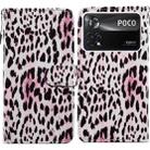 For Xiaomi Poco M4 Pro 5G Painted Pattern Horizontal Flip Leather Phone Case(Leopard) - 1