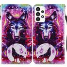 For Samsung Galaxy A13 4G Painted Pattern Horizontal Flip Leather Phone Case(Wolf Totem) - 1