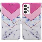 For Samsung Galaxy A13 4G Painted Pattern Horizontal Flip Leather Phone Case(Smoke Marble) - 1