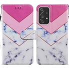 For Samsung Galaxy A23 Painted Pattern Horizontal Flip Leather Phone Case(Smoke Marble) - 1
