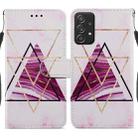 For Samsung Galaxy A33 5G Painted Pattern Horizontal Flip Leather Phone Case(Marble) - 1