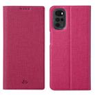 For Motorola Moto G22 ViLi DMX Series Shockproof Magnetic Flip Leather Phone Case(Rose Red) - 1