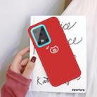 For Galaxy S20 Ultra Little Pig Pattern Frosted TPU Protective Case(Red) - 1