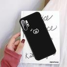 For Galaxy Note10+ Little Pig Pattern Frosted TPU Protective Case(Black) - 1