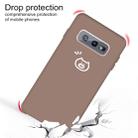 For Galaxy S10e Little Pig Pattern Frosted TPU Protective Case(Khaki) - 3
