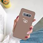 For Galaxy S10e Little Pig Pattern Frosted TPU Protective Case(Khaki) - 5