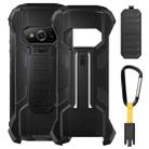 For Ulefone Power Armor 15 Ulefone Back Clip Phone Case with Carabiner (Black) - 1