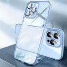 Diamond Eagle Eye Anti-Fingerprint Phone Glass Case For iPhone 12(Transparent Blue) - 1