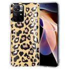 For Xiaomi Redmi Note 11 4G Electroplating Pattern TPU Phone Case(Leopard) - 1