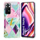 For Xiaomi Redmi Note 11 Global Electroplating Pattern TPU Phone Case(Triangular Rhombus) - 1