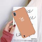 For Galaxy A10 Little Fish Pattern Frosted TPU Protective Case(Coral Orange) - 1