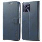 For OPPO Realme C35 LC.IMEEKE Calf Texture Leather Phone Case(Blue) - 1