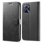 For OPPO Realme C35 LC.IMEEKE Calf Texture Leather Phone Case(Black) - 1