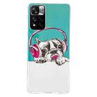 For Xiaomi Redmi Note 11 Pro 4G / 5G Luminous TPU Protective Phone Case(Headset Dog) - 1