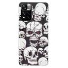 For Xiaomi Redmi Note 11 Pro 4G / 5G Luminous TPU Protective Phone Case(Skull) - 1