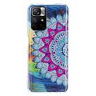 For Xiaomi Redmi Note 11 5G China Luminous TPU Protective Phone Case(Half-flower) - 1