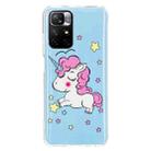 For Xiaomi Redmi Note 11 5G China Luminous TPU Protective Phone Case(Star Unicorn) - 1