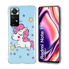 For Xiaomi Redmi Note 11 Global Luminous TPU Protective Phone Case(Star Unicorn) - 1