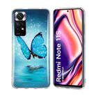 For Xiaomi Redmi Note 11 Global Luminous TPU Protective Phone Case(Butterfly) - 1