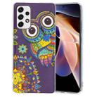 For Samsung Galaxy A53 5G Luminous TPU Protective Phone Case(Blue Owl) - 1