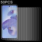 50 PCS 0.26mm 9H 2.5D Tempered Glass Film For ZTE Blade V40 Pro - 1