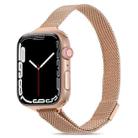 Milanese Small Waist Watch Band For Apple Watch Series 8&7 41mm / SE 2&6&SE&5&4 40mm / 3&2&1 38mm(Rose Gold) - 1