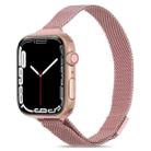 Milanese Small Waist Watch Band For Apple Watch Series 8&7 41mm / SE 2&6&SE&5&4 40mm / 3&2&1 38mm(Rose Pink) - 1